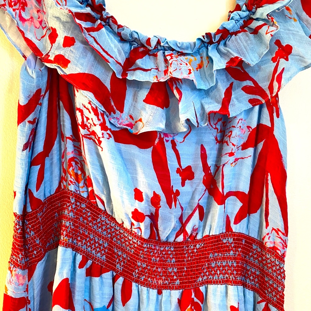 Tanya Taylor Floral Print Maxi Dress